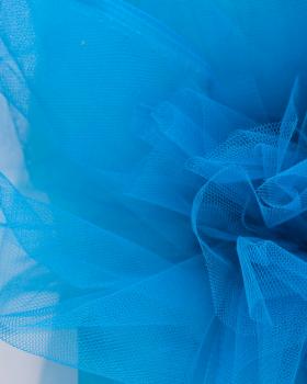 Tulle semi rigide uni Bleu Lagon - Tissushop