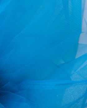 Tulle semi rigide uni Bleu Lagon - Tissushop