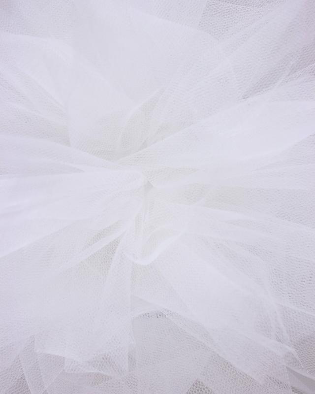 Tulle semi rigide uni Blanc - Tissushop