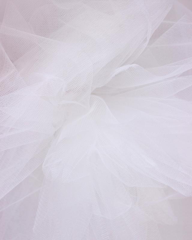 Tulle semi rigide uni Blanc - Tissushop