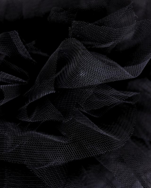 Tulle semi rigide uni Noir - Tissushop