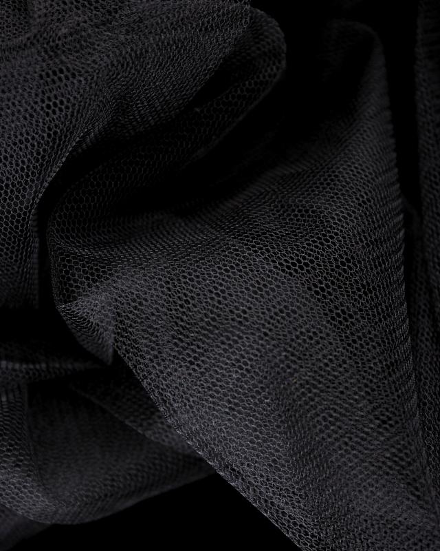 Tulle semi rigide uni Noir - Tissushop