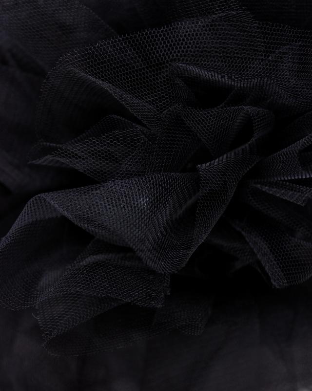 Tulle semi rigide uni Noir - Tissushop