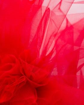 Tulle semi rigide uni Rouge - Tissushop