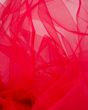 Tulle semi rigide uni Rouge - Tissushop