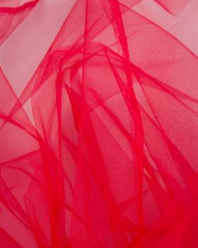 Tulle semi rigide uni Rouge - Tissushop