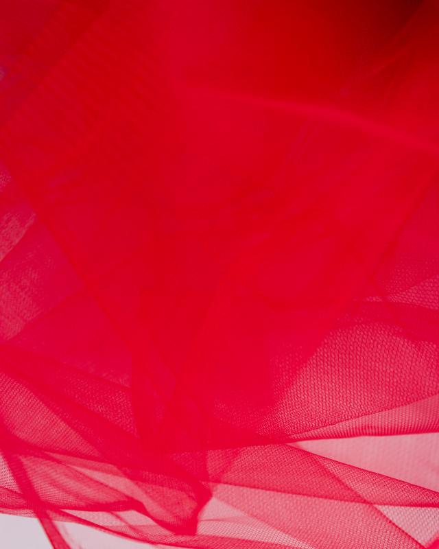 Tulle semi rigide uni Rouge - Tissushop