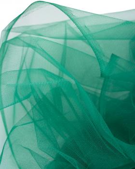 Tulle semi rigide uni Vert Sapin - Tissushop