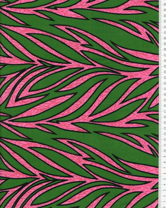 Polynesian Fabric RAITINI Green - Tissushop