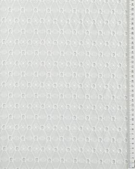 Broderie Anglaise Losange Ivoire - Tissushop