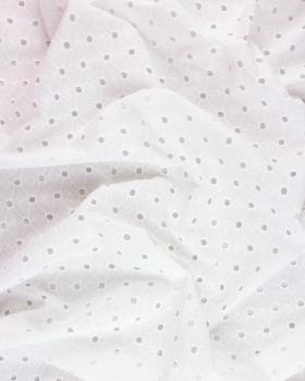 Broderie Anglaise Losange Ivoire - Tissushop