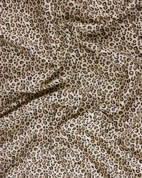  Leopard cotton poplin Sand - Tissushop