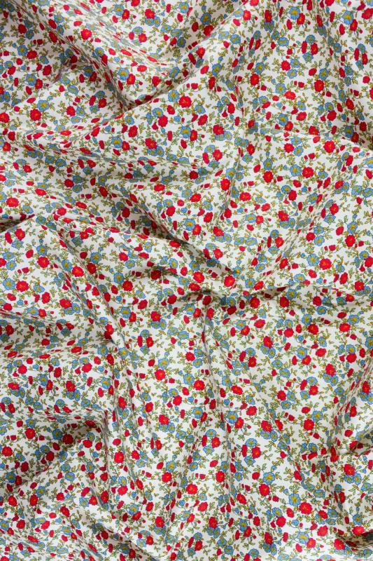 Popeline de coton betty Rouge - Tissushop