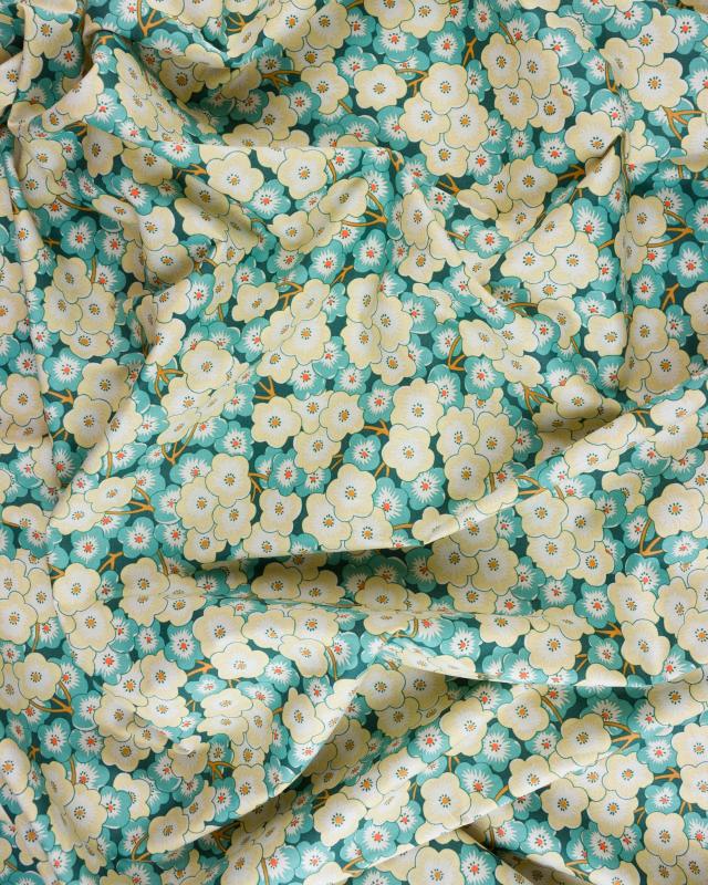 Romy cotton poplin Green - Tissushop