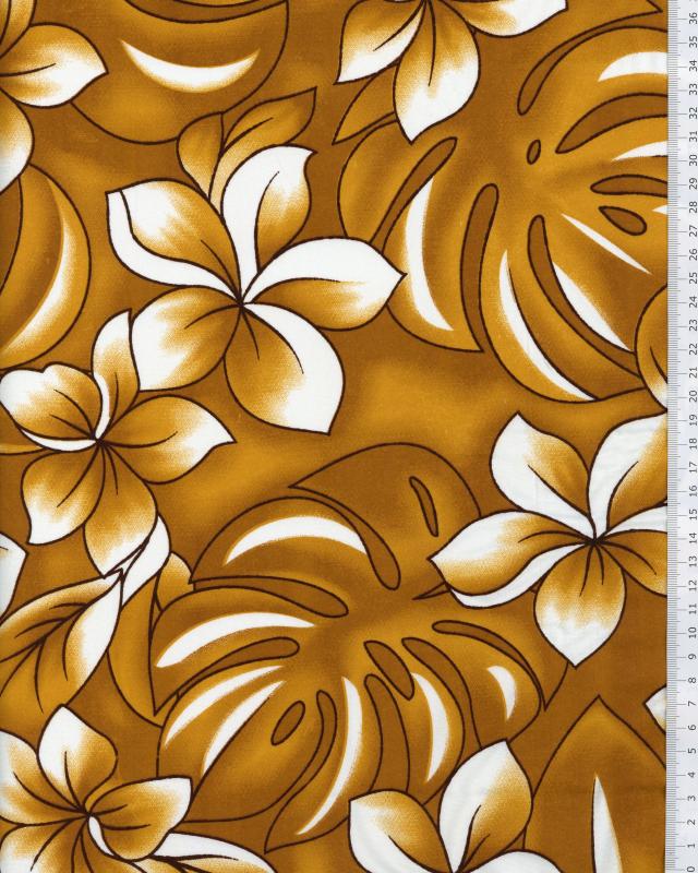 Polynesian Fabric KALAN Ochre - Tissushop