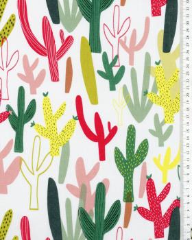 Cactus cotton poplin White - Tissushop
