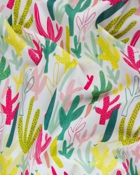 Cactus cotton poplin White - Tissushop