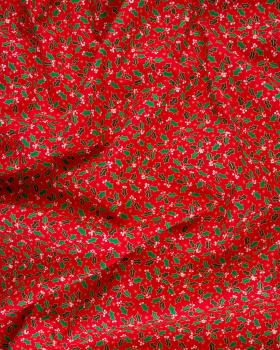 Christmas hoe cotton poplin Red - Tissushop
