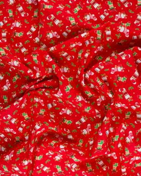 Christmas boot cotton poplin Red - Tissushop