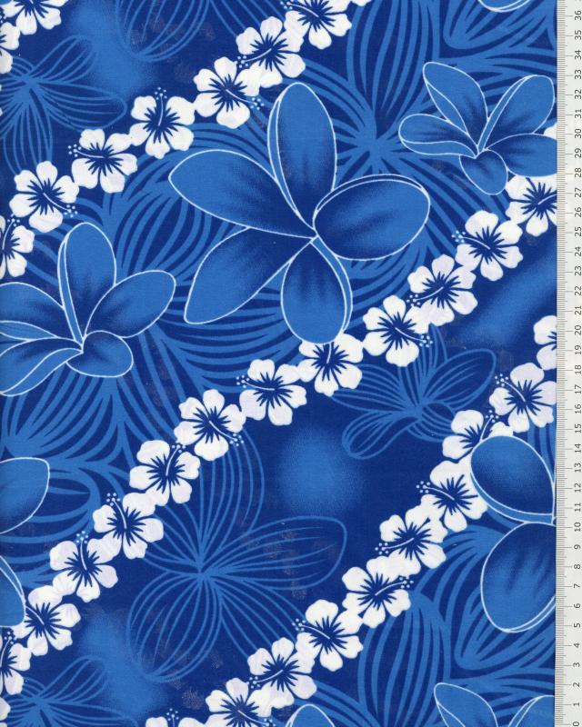 Polynesian Fabric KAINOA Blue - Tissushop