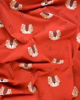 Jersey leopard Rouille - Tissushop