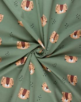 Jersey leopard Green - Tissushop
