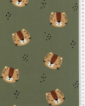 Jersey leopard Green - Tissushop