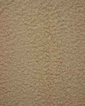 Boucle Swirl Fabric Wool Effect Beige - Tissushop