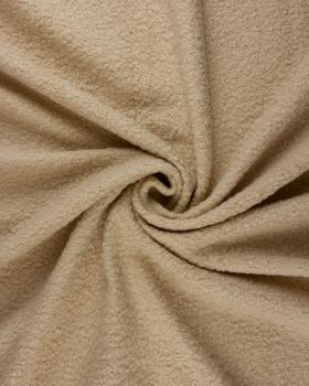 Boucle Swirl Fabric Wool Effect Beige - Tissushop