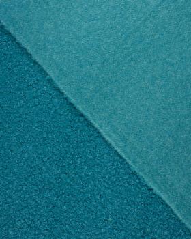 Boucle Swirl Fabric Wool Effect Dark Cyan - Tissushop