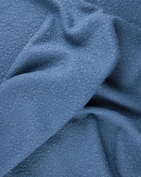 Boucle Swirl Fabric Wool Effect Blue Jeans - Tissushop