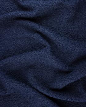Boucle Swirl Fabric Wool Effect Navy Blue - Tissushop