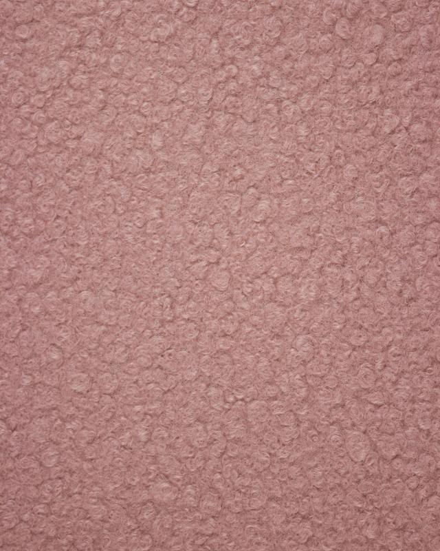 Boucle Swirl Fabric Wool Effect Powder Pink - Tissushop