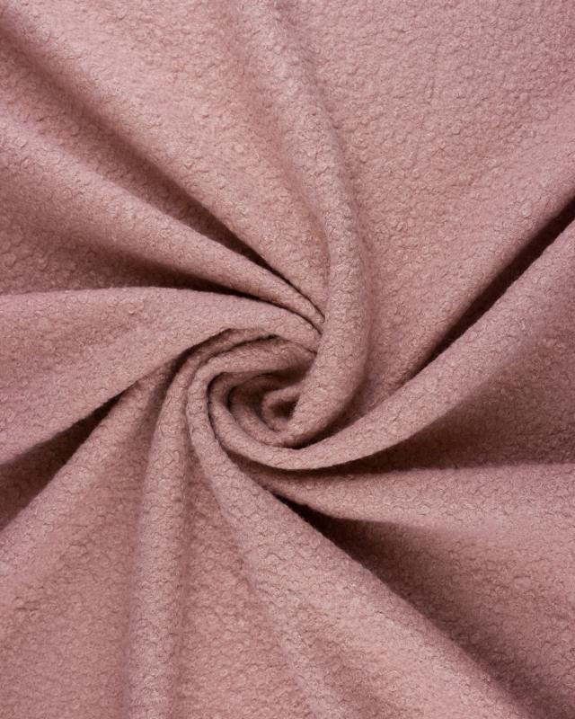Boucle Swirl Fabric Wool Effect Powder Pink - Tissushop
