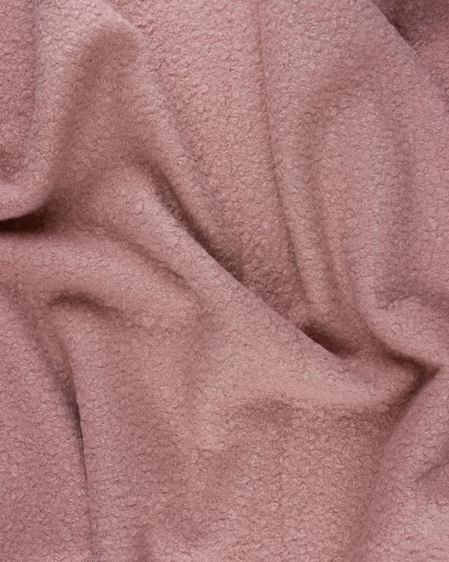 Boucle Swirl Fabric Wool Effect Powder Pink - Tissushop