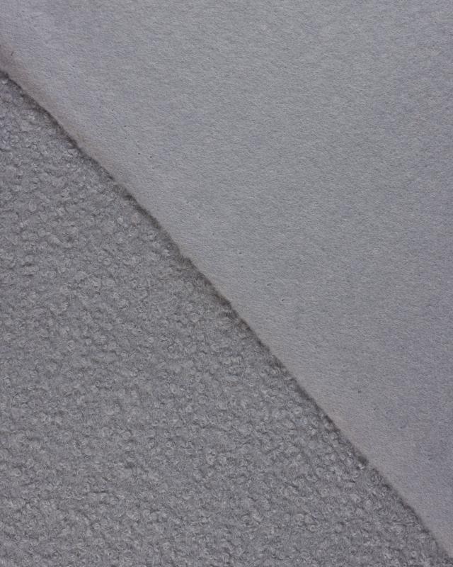 Boucle Swirl Fabric Wool Effect Light Grey - Tissushop
