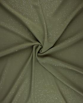 Tissu polyester fluide à paillettes Kaki - Tissushop