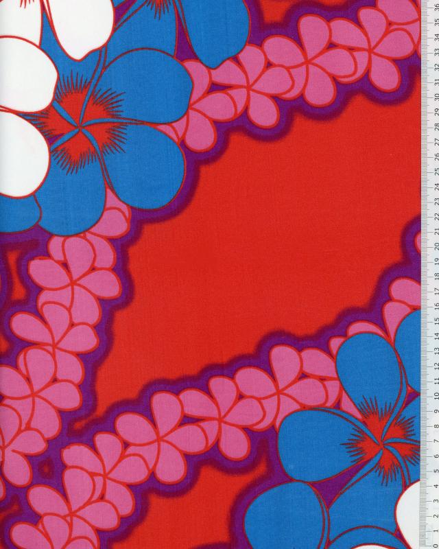 Polynesian Fabric KATAI Red - Tissushop