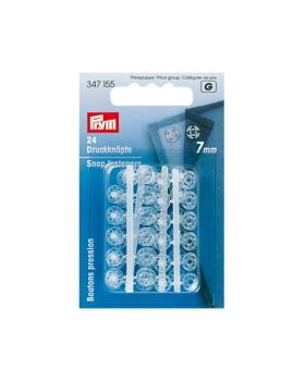 Boutons pression invisible 7mm Prym (x24) Transparent - Tissushop