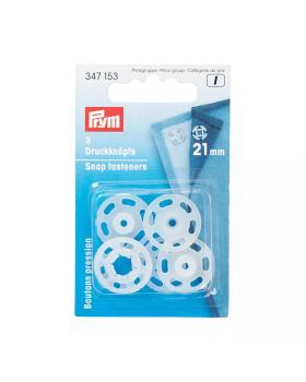 Boutons pression 21mm Prym (x3) Transparent - Tissushop