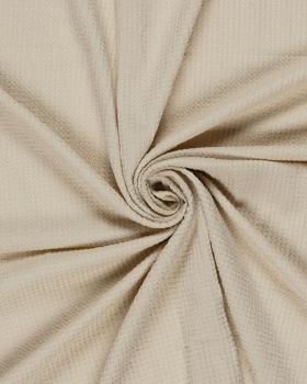 Tissu extensible gaufré uni Beige - Tissushop