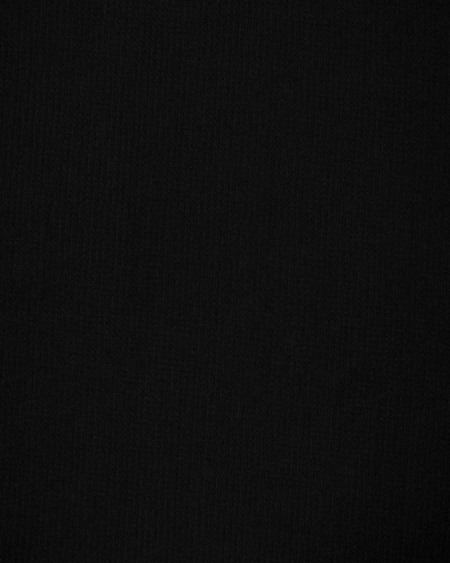 Tissu extensible gaufré uni Noir - Tissushop