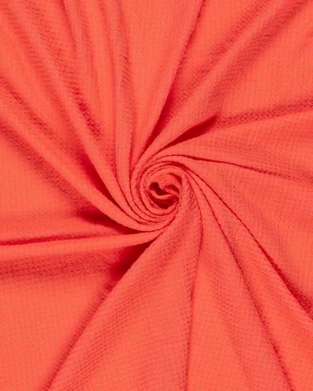 Tissu extensible gaufré uni Corail - Tissushop