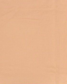 Seersucker Vichy Cotton Popeline Peach - Tissushop