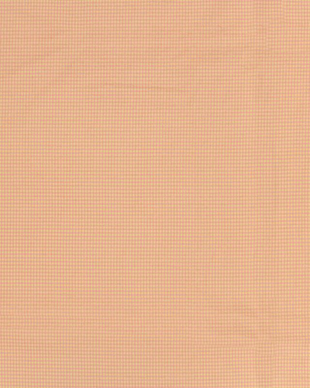 Seersucker Vichy Cotton Popeline Peach - Tissushop