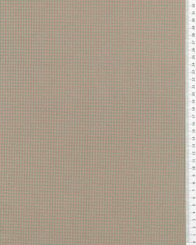 Popeline de Coton Vichy Seersucker Vert Amande - Tissushop