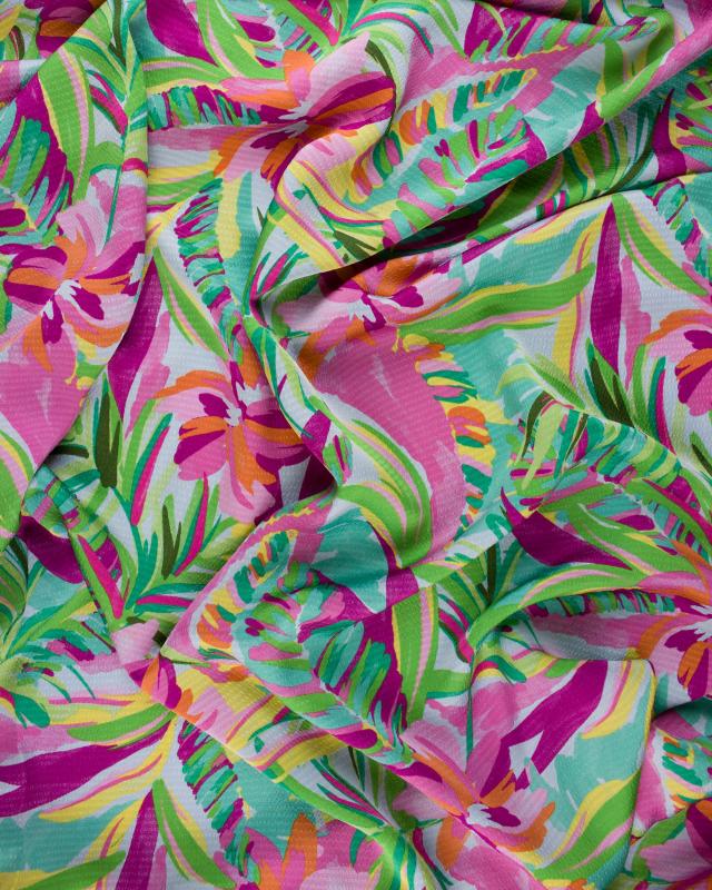 Fluid Ptinted Fabric Assia Green - Tissushop