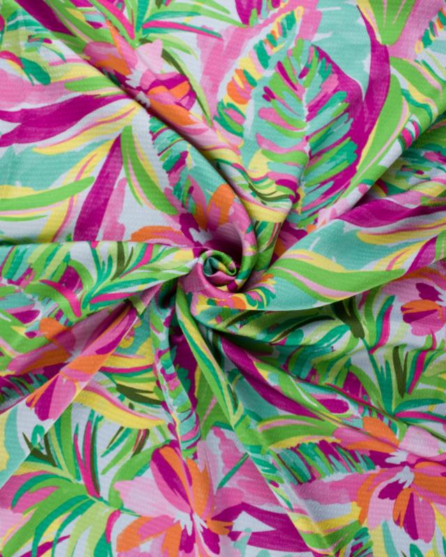 Fluid Ptinted Fabric Assia Green - Tissushop