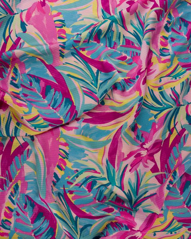 Fluid Ptinted Fabric Assia Light Pink - Tissushop