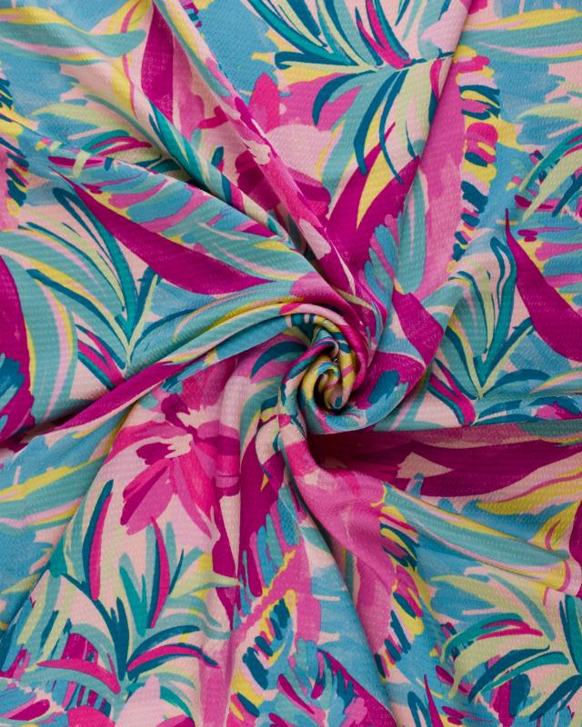 Fluid Ptinted Fabric Assia Light Pink - Tissushop